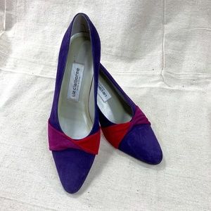 Liz Claiborne Vintage Purple Suede Pump 8.5M